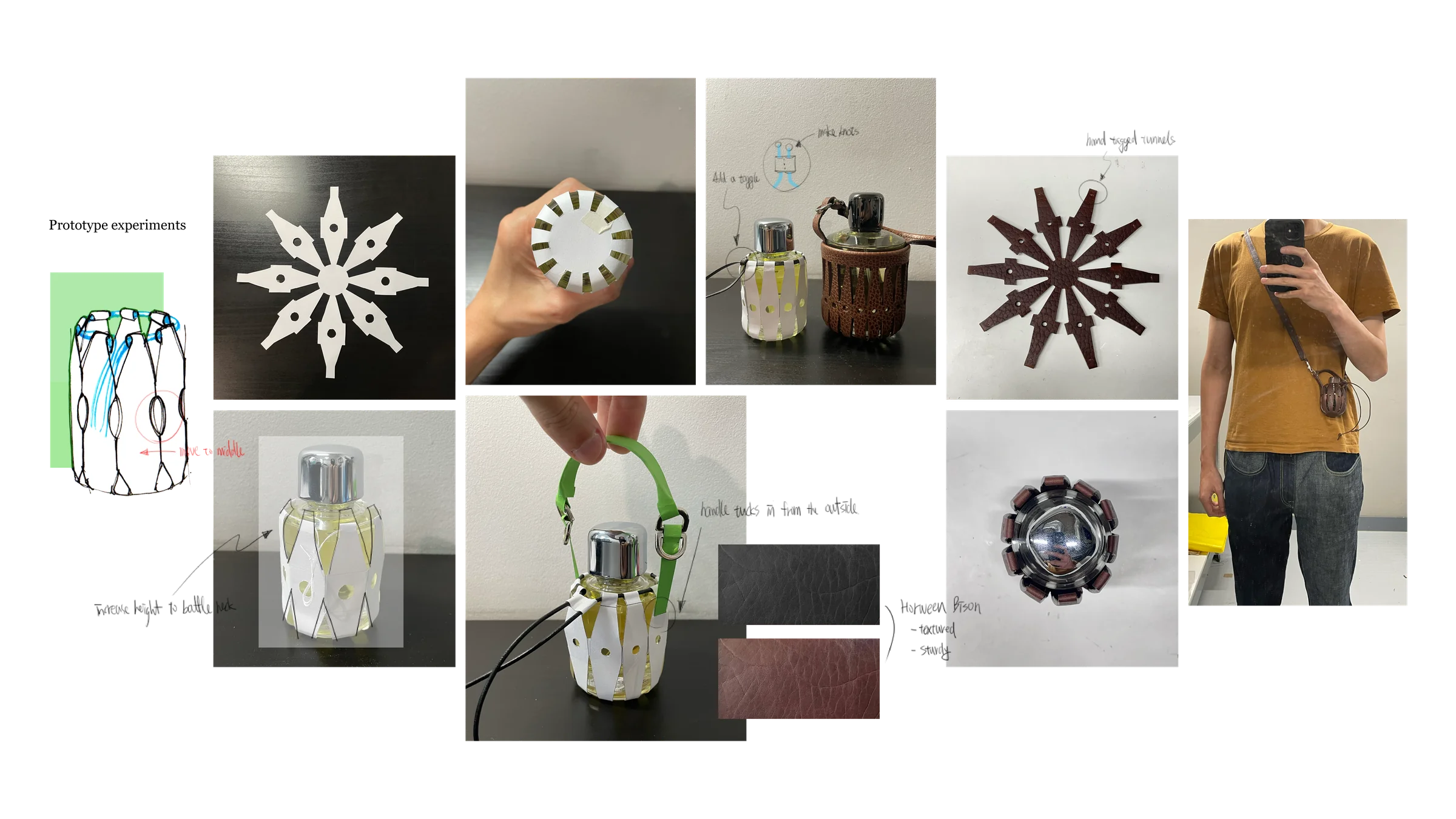 Perfume Bottle Bag — Prototype Experiments